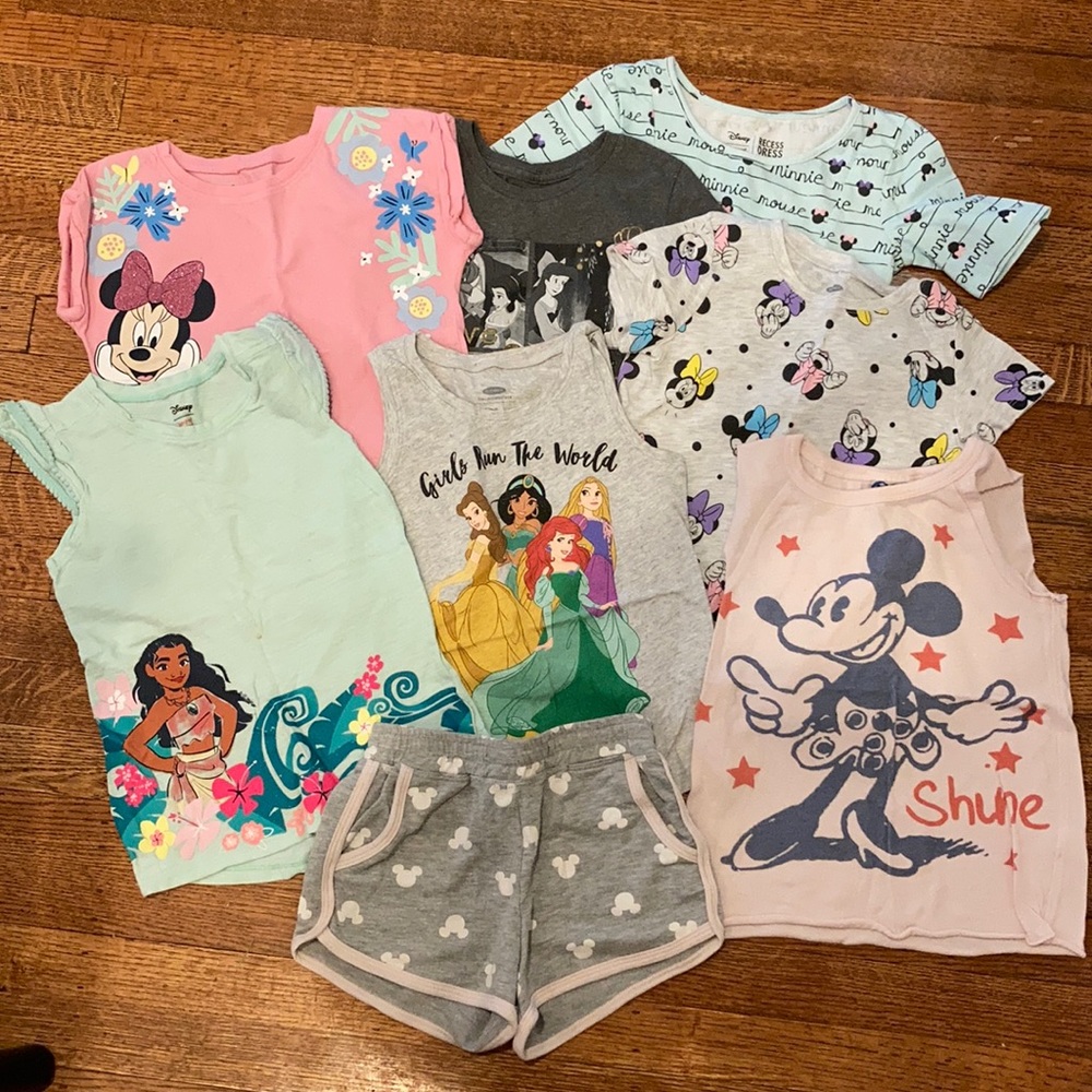 8 piece Disney girls 5T lot